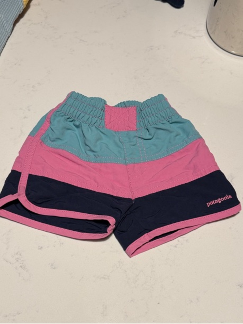 Patagonia baby baggies shorts colorblock